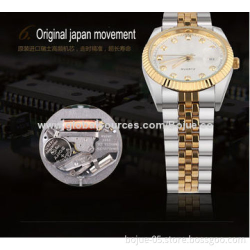2014 Business Watches with Japan Movement and Gold Color